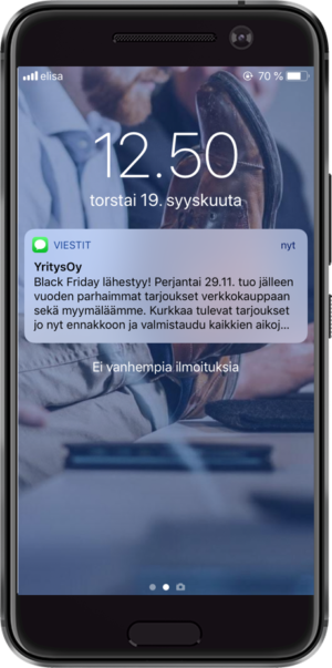 Black Fridayn markkinointikampanja