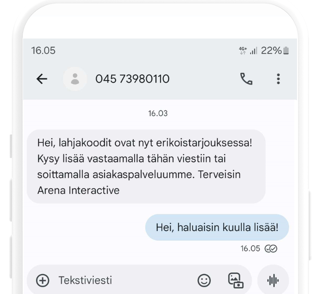 2-suuntainen viestipalvelu