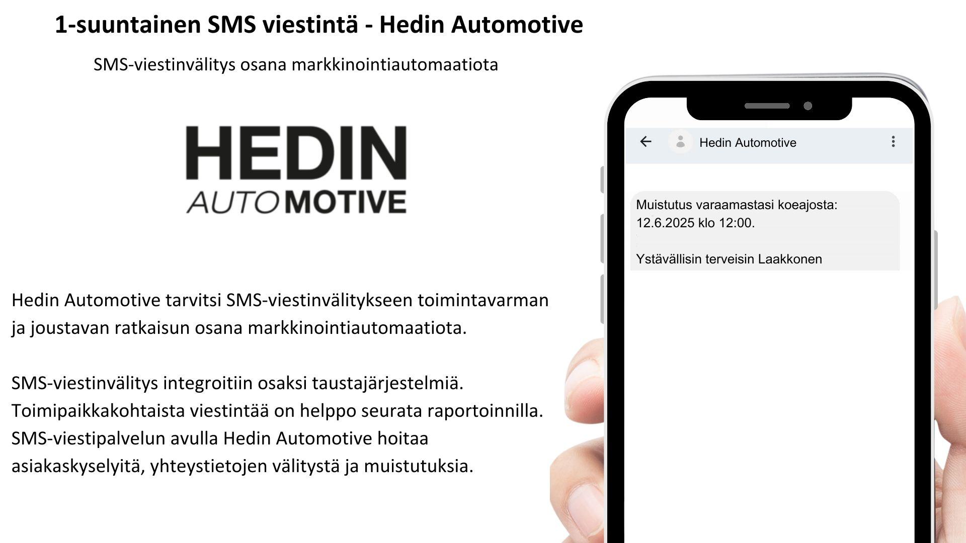 Käyttötapauksia ja referenssejä Hedin Automotive