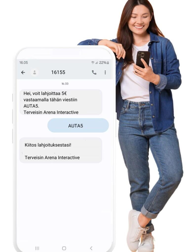 Tekstiviestilahjoitus