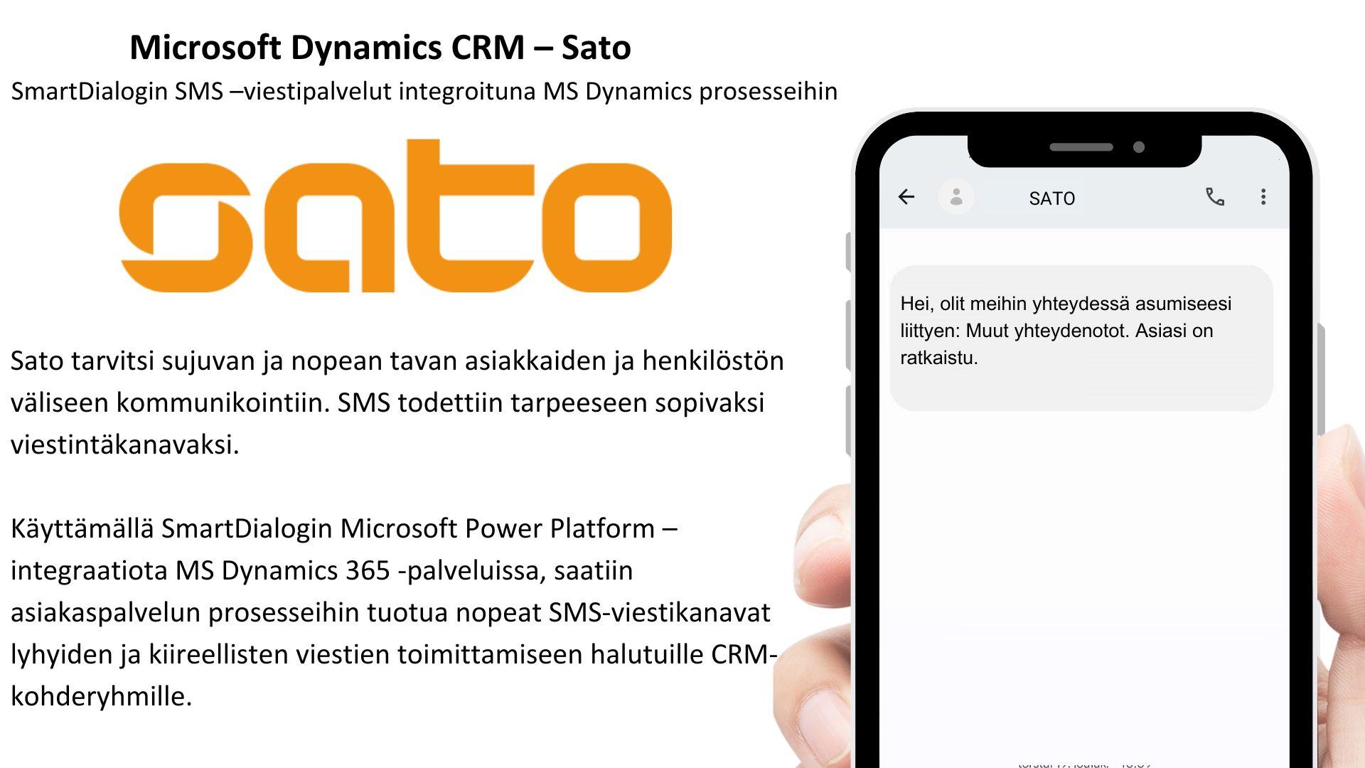 Microsoft Dynamics CRM – Sato