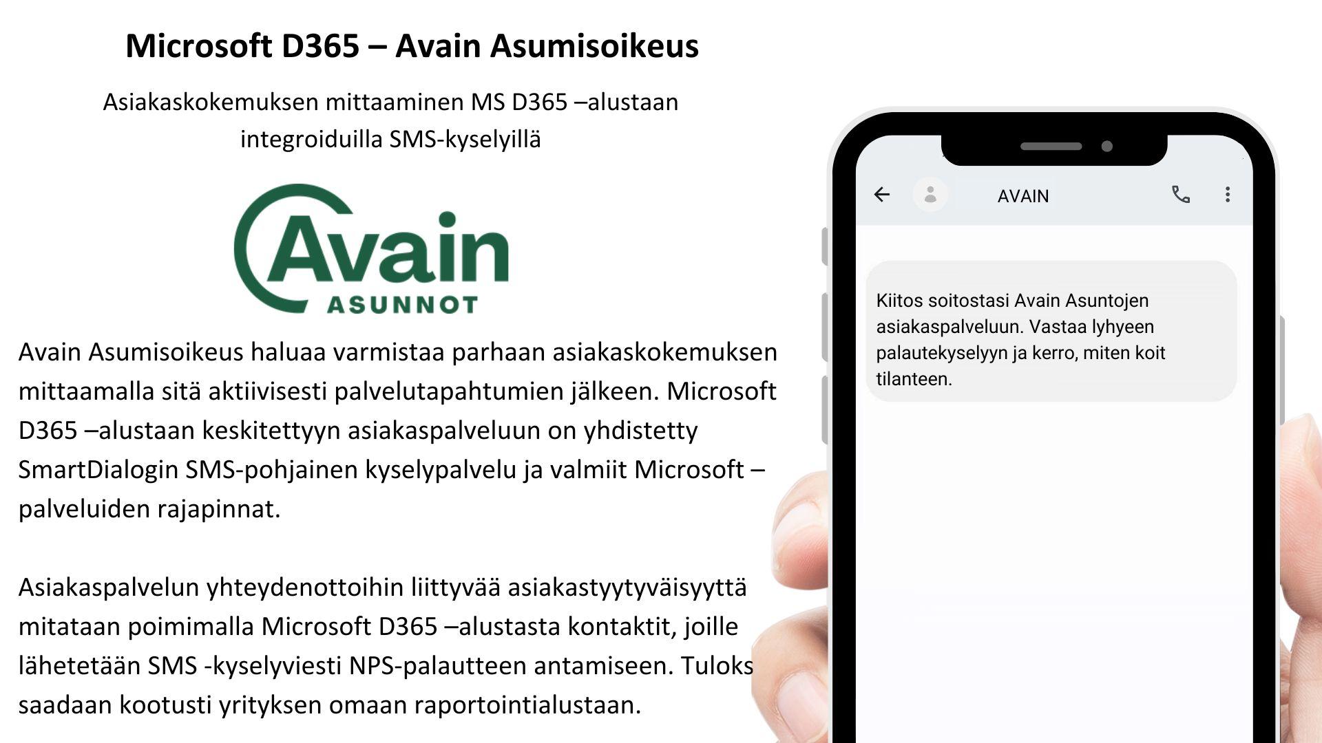 Microsoft D365 – Avain Asumisoikeus