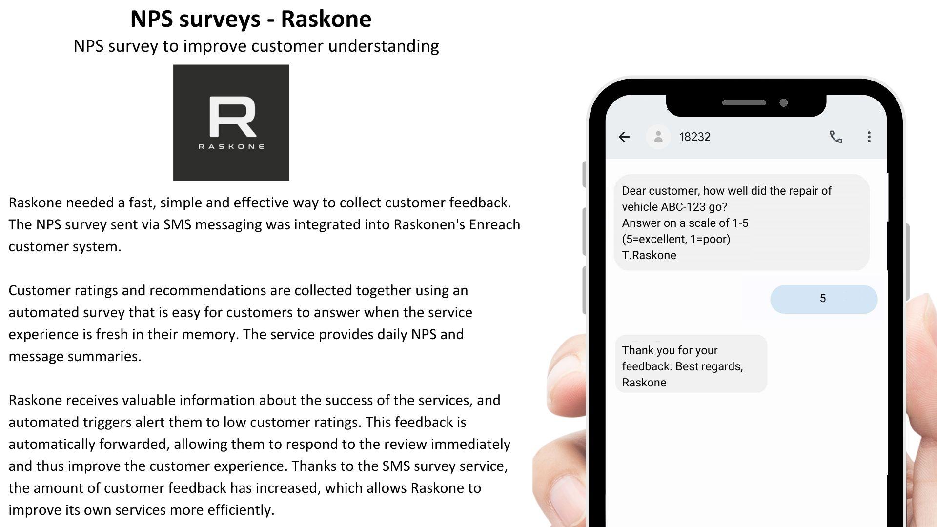 NPS surveys - Raskone